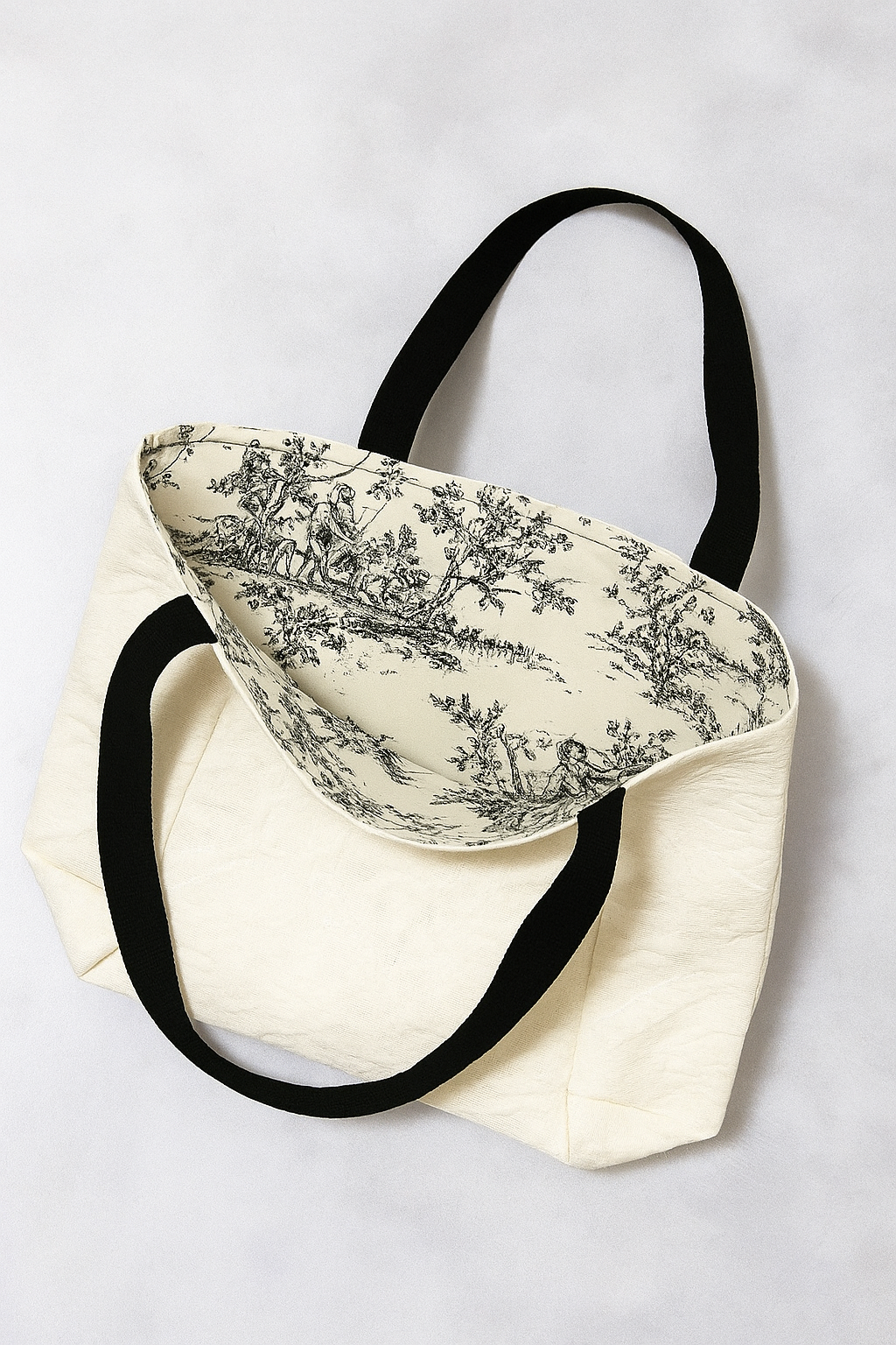 Reversible Toile Tote