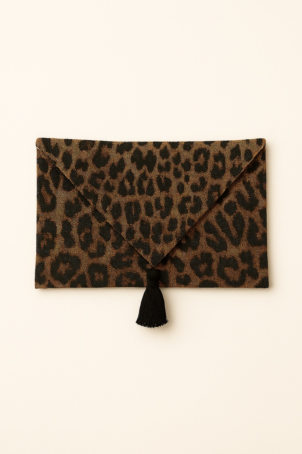 Leopard Print Envelope Clutch
